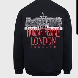Homme Femme Royal Crest Crewneck Sweatshirt Embroidered Sz Large Sold Out!